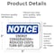 Signmission Energy Conservation = Reduced Costs Turn, 5 in W x Rectangle, Vinyl Decal OS-2PACK-NS-D-35-L-12049 - alternate 3